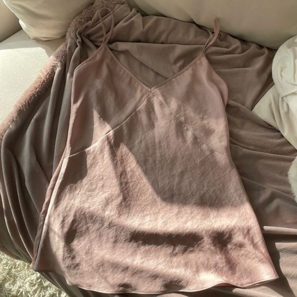 ARITZIA | Wilfred Free Pink Satin Camisole